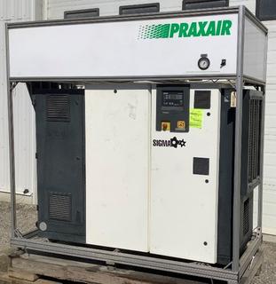 Liberty Model PRX15-750 Nitrogen Generator Package With N2 Membranes, 30 HP Kaeser Rotary Screw Air Compressor, Coalescing Filters, Aftercooler, Refrigerated Dryer and Acoustic Enclosure. Nominal N2 Capacity 750 CFH. Current N2 Purity 96.5%.