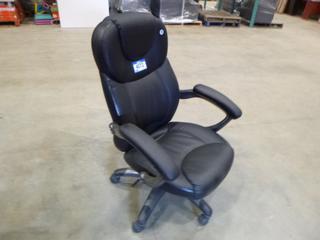 (1) Adjustable Office Task Chair * Right Arm Loose*