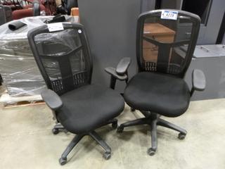 (2) Adjustable Office Task Chairs