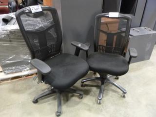 (2) Adjustable Office Task Chairs