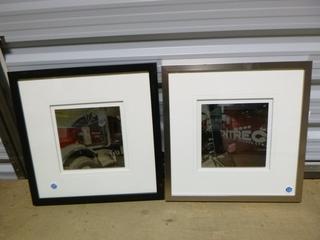 (2) Box Frame 3D Prints of Entrac Truck, (1 - 17" x 17"), (1- 17 1/2" x 17 1/2") (SW)