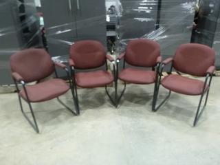 Qty of 4 Fabric Guest Chairs