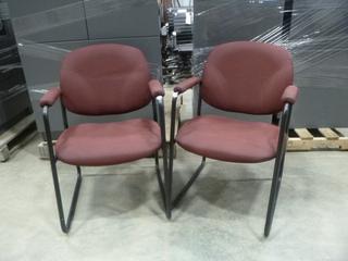 Qty of 2 Fabric Guest Chairs
