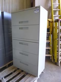 5 Drawer Lateral File Cabinet, 36" x 18" x 65" (WW-6-1)