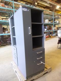 Wardrobe Tower w/ 3 Drawers and 3 Shelves (WW-6-1)
