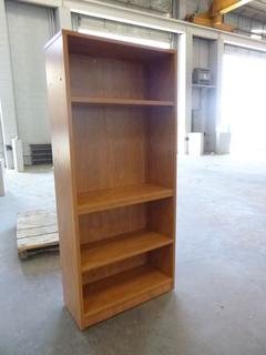 5-Shelf Oak Vanier Bookcase, 31.5" x 14" x 71.5" (WW-6-1)