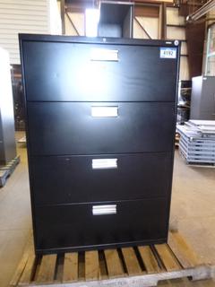 4 Drawer Lateral File Cabinet, 36" x 19" x 53"