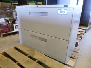 2 Drawer Lateral File Cabinet, 36" x 18" x 27"