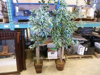 (10) Artificial Plants w/ Base