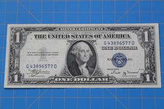 US $1 Bill, Series 1935B, S/N G43896577D