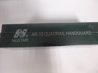 Mcstar Rifle Length Ar15/M16 Quad Rail Handguard Black
