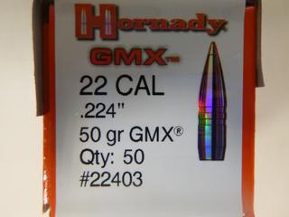 Hornady GMX 22 Cal (244) 50 gr 50 Count