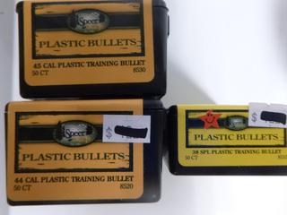 Speeder 45 Cal Plastic Training Bullet, 44 Cal Plastic Training Bullet, 38 SPL Plastic Training Bullet (SW)