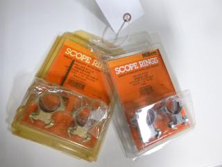 Millett Scope Rings - (1) Weaver Style Angle -Loc Windage Adjustable 1" Rings, (1) Weaver Style Angle-Loc Windage Adjustable 1" Medium Rings