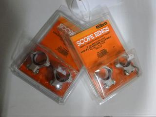 Millett Scope Rings - (2) .22 Caliber Angle-Loc Windage Adjustable 1" Rings