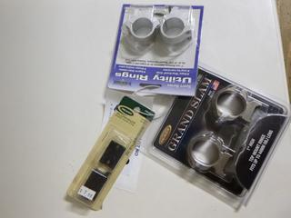 Scope Mount Rings - (1) Weaver Grand Slam 1" High Top Mount Ring Obj Lens up to 44mm, (1) B-Square 1" Low Ring Mount Fits all .22 (3/8" Dovetail) and Air Guns, (1) Weaver Aluminum Base Pair Fits Winchester 70
