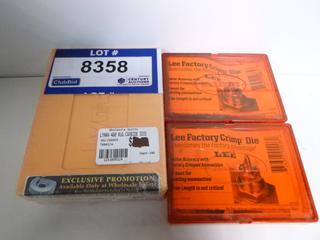 Lyman 480 Ruger Carbide 3 Die Set w/(1)  Lee Factory Crimp Die 416 Remington Magnum, Lee factory Crimp Die 250 Savage