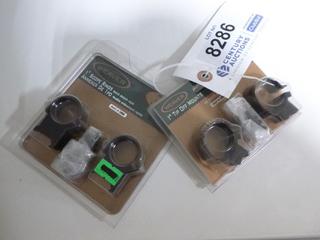 Weaver Scope Mounts, (1) 1" Tip Off Mount, (1) 1" Scope Ring (for OBJ Lens 44mm Thru 60mm)
