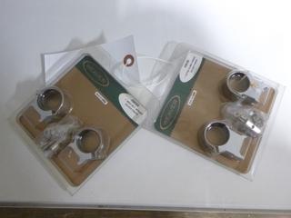 Weaver Scope Mounts, (1) 1" Medium Mount (OBJ Lens 40mm thru 42mm), (1) 1" Extra High Mount (OBJ Lens 42mm thru 44mm)