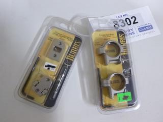 Burris Scope Mounts, (1) 1" Low Zee Rings, (1) Trumount Universal Base Savage Long & Short Round Rear