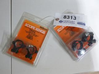 Millett Scope Rings, (1) Sako Angle-Loc Windage Adjustable Smooth 30mm Medium Rings, (1) Tikka Angle-Loc Windage Adjustable Matte 1" Medium Rings