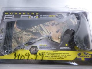 Mossberg Flex4-Postion Adjustable Dual Comb Stock, 12.75" - 14.625" LOP Mossy Oak Break Up Infinity, Fits Flex 500/590 Shotguns Only (NM)