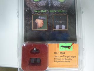 Tritium Night Sight System for Bretta Brigadier Pistols