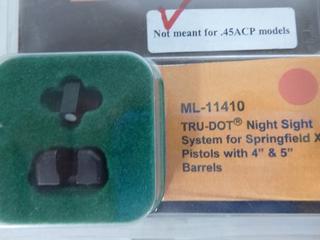 Tritium Night Sight System for Spring Field XD Pistols w/ 4" & 5" Barrels