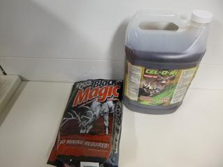4 LTR Cell-O-Ri Moose & Deer Attractant, 4.5lbs Deer Cane Black Magic Attractant