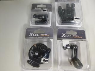 Exel Action Camera Mounts, Straight & 90 Degree Extenders, Suction Mount, Decoy Mount, Bow Mount