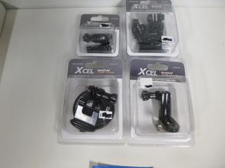 Exel Action Camera Mounts, Straight & 90 Degree Extenders, Suction Mount, Decoy Mount, Bow Mount