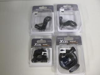 Exel Action Camera Mounts, (2) Bow Mount, Straight & 90 Degree Extenders, Suction Mount