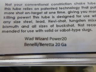 Wad Wizard Beretta/Benelli 20 ga Choke Tube System