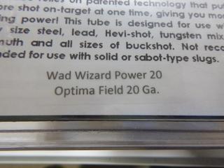 Wad Wizard Power 20 Optima Field 20 ga, Choke Tube System