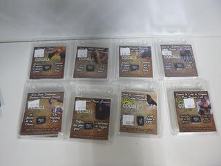 (8) Cocall Sound Cards, Different Moose Calls Crow, Predator, Bear, & Deer