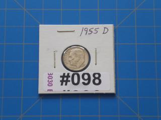 1955 D USA Dime