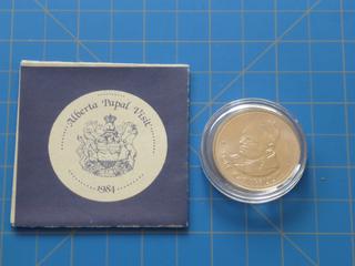 1984 Pope John Paul II Alberta Visit Medallion