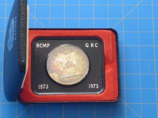 1973 Canada Silver Dollar RCMP (toning)