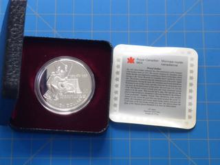 1997 Canada Proof Silver Dollar (25th Ann. Canada/Russia Hockey)
