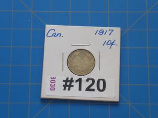 1917 Canada 10 cents