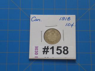 1918 Canada 10 cents
