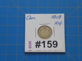 1919 Canada 10 cents