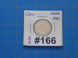1935 Canada 25 cents