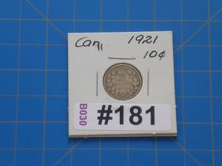 1921 Canada 10 cents