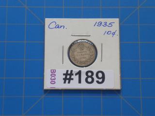 1935 Canada 10 cents