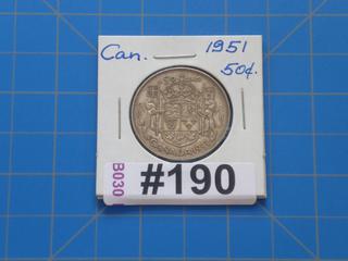 1951 Canada 50 cents