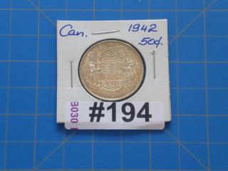 1942 Canada 50 cents