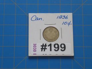 1936 Canada 10 cents