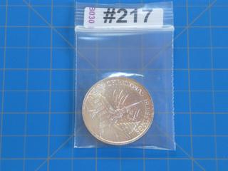 Christmas Blessings 1 Troy oz .999 Fine Silver Round