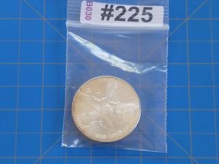 1985 Mexico 1 Troy oz .999 Fine Silver